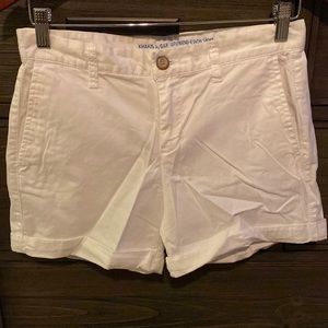 White Gap Khaki Shorts- size 0